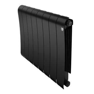 Радиатор биметаллический Royal Thermo Infinity Noir Sable/черный 500/100, 8 секц.
