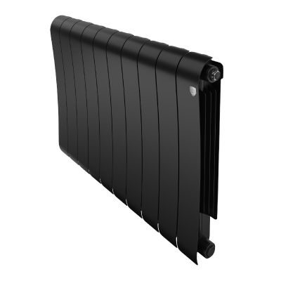 Радиатор биметаллический Royal Thermo Infinity Noir Sable/черный 500/100, 10 секц.