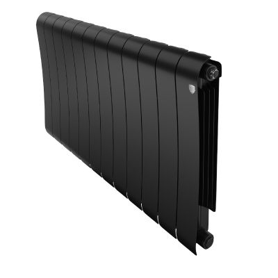 Радиатор биметаллический Royal Thermo Infinity Noir Sable/черный 500/100, 12 секц.