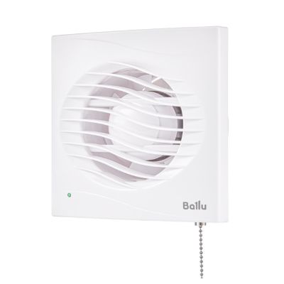 Вентилятор  настенный Ballu BAF-AR 100 VP d100, клапан, выключатель, индикатор