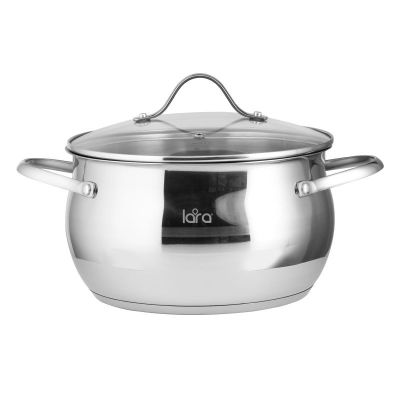 Кастрюля (нерж) 6,1 л (24х13,5 см) LARA серия APPLE LR02-35