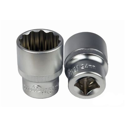 Головка торцевая 24 мм 1/2"/ 12гранная, Сервис Ключ 77624