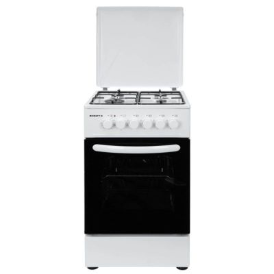 Плита газоэлектрическая KRAFT KF-FSK5302EW (белая)