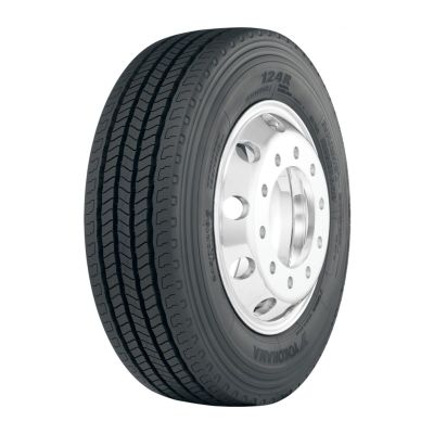 Шина 315/80R22,5 Yokohama 124R, 156/150L, б/к, рулевая, M+S, (Йокохама), Таиланд