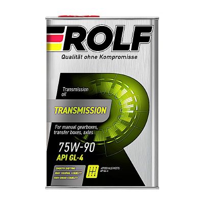 Масло трансмиссионное ROLF Transmission SAE 75W90, 4 л, GL-4 (ТМ-4), полусинтетическое, для МКПП, (метал. канистра)