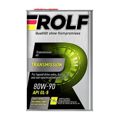 Масло трансмиссионное ROLF Transmission SAE 80W90, 4 л, GL-5(ТМ-5), минеральное, для МКПП, мост, (метал. канистра)
