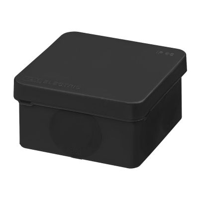 Коробка распаячная TDM (SQ1401-2911) двухкомпонентная для о/п 70х70х40 мм черная под монтажный пистолет IP66