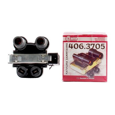 406.3705 КАТУШКА ЗАЖИГАНИЯ ГАЗ, УАЗ (с двигателями ЗМЗ-405, 406, 409), ВАЗ-1111, 1113 ОКА  "СОАТЭ"