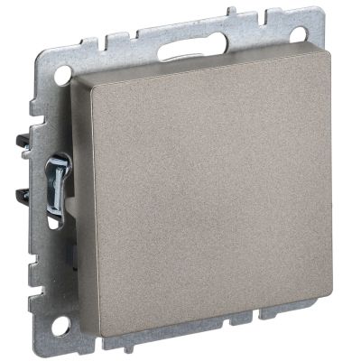 Выключатель BRITE 1КЛ проходной 10А ВС10-1-6-БрШ шампань (без рамки) IEK (BR-V12-0-10-K37)