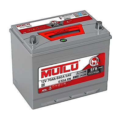 Аккумулятор 6СТ-70.0 R+ MUTLU SFB М2 (80D26FL) зал. япон. ст.,обр.поляр., нижнее крепление  (Турция) с индикат. (мутлу)