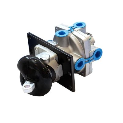 35140090120  Кран главный тормозной 2-х двухсекционный с рычагом  "SORL" (замена 100-3514008) ГТК, старого образца, центральный