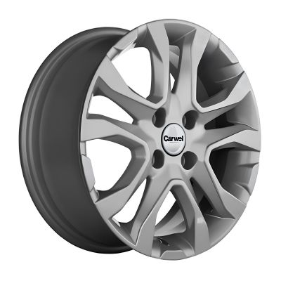 Диск литой Carwel Тобол 1503 6,0Jx15 4/100 ET50 D60,1 SLT (серебристый), без крепежа, арт. 110187, (Карвел), (Vesta)
