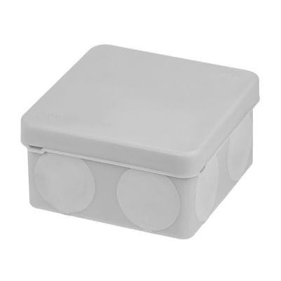 Коробка распаячная TDM (SQ1401-2512) двухкомпонентная для о/п 80х80х40 мм серая под монтажный пистолет IP66