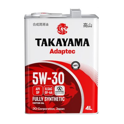 Масло моторное Takayama Adaptec SAE 5W30, 4 л, API SP/CF-6A, синтетическое, (метал. канистра)*