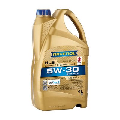 Масло моторное RAVENOL HLS (C3) SAE 5W30, 4 л, API CF/SN, синтетическое, (двиг. бензиновый, дизельный)