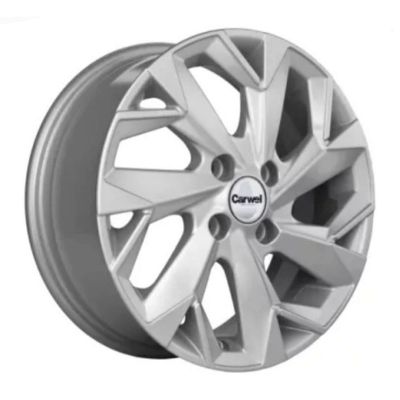 Диск литой Carwel Вага 1402 5,5Jx14 4/98 ET35 D58,5 SLT (серебристый), без крепежа, арт. 114056, (Карвел)