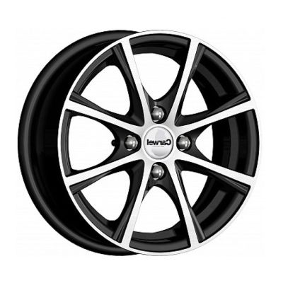 Диск литой Carwel Легран 5,5Jx14 4/98 ET35 D58,5 AB (черный с полированной лицевой частью), без крепежа, арт. 131603, (Карвел), (ПОТЕРТОСТЬ ОБОДА), УЦЕНЕННЫЙ