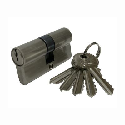 МЕХАНИЗМ ЦИЛИНДРОВЫЙ V70-5 SN (35*35) Английский ключ-ключ мат.никель Vantage, Китай