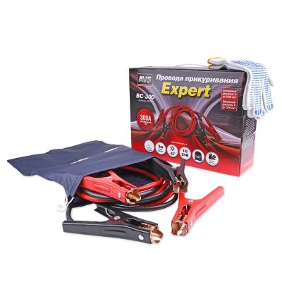 Провода прикуривания (3,0 м., 300 А.) усиленные "ВС-300 серия EXPERT"  ("AVS Energy") стартовые (43725)