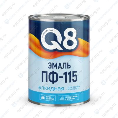 Эмаль ПФ-115 темно-серая,  0,9 кг, Formula Q8 (Формула Q8), Ростовская обл.