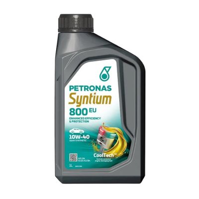 Масло моторное PETRONAS SYNTIUM 800 EU SAE 10W40, 1 л, полусинтетическое, (двиг. бензиновый, дизельный), (70732E18EU) 