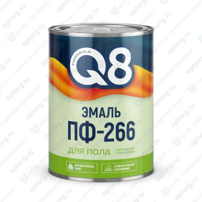 Эмаль ПФ-266 желто-коричневая,  0,8 кг, для пола, Formula Q8 (Формула Q8), Ростовская обл.
