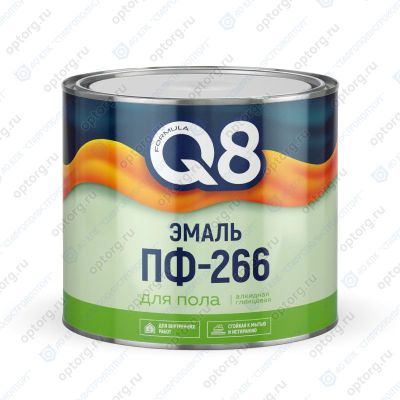 Эмаль ПФ-266 желто-коричневая,  1,8 кг, для пола, Formula Q8 (Формула Q8), Ростовская обл.