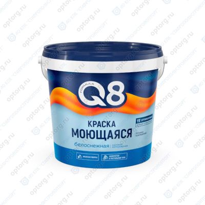 Краска ВД моющаяся белоснежная (1,4 кг) Formula Q8 (Формула Q8) Ростовская обл.
