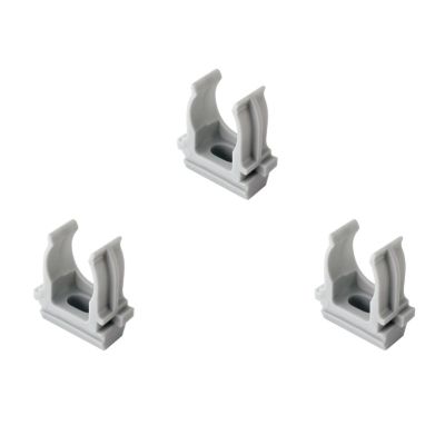 Крепеж-клипса для трубы 25 мм TDM (SQ0405-0003) серая (100 шт/упак)