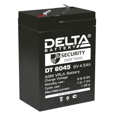 Аккумулятор Delta DT 4045 , 4,5 mAh, 4 В, 0
