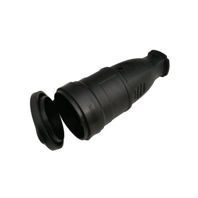 Розетка General (470518) разборная з/к 16А круглая черная IP44