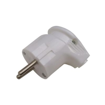 Вилка General (470510) разборная з/к 16А угловая белая IP20