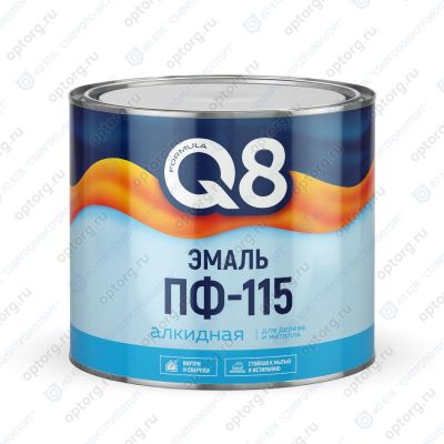 Эмаль ПФ-115 темно-серая,  1,8 кг, Formula Q8 (Формула Q8), Ростовская обл.