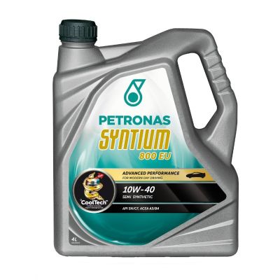 Масло моторное PETRONAS SYNTIUM 800 EU SAE 10W40, 4 л, полусинтетическое, (двиг. бензиновый, дизельный), (70271K1YEU) 