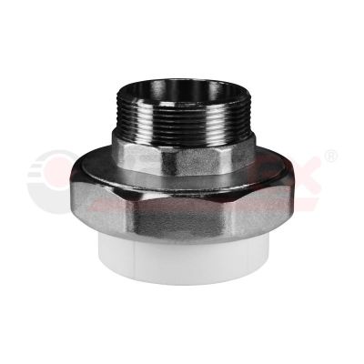 Муфта комбинированная разъемная PP-R D=20 мм x 1" НР, Valfex