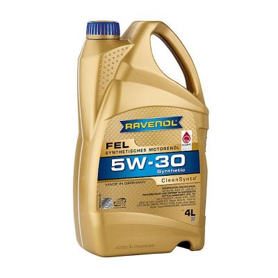 Масло моторное RAVENOL FEL (C2) SAE 5W30, 4 л, API CF/SN, синтетическое, (двиг. бензиновый, дизельный)