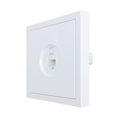 Розетка ZIMA 704-0288-140 1-я компьютерная (без рамки) белая с/у LEZARD 