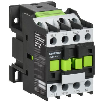 Контактор КМИе-11811 18А 230В/АС3 1НЗ GENERICA (KKME11-018-230-01)