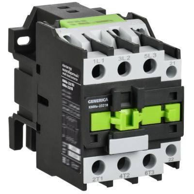 Контактор КМИе-23210 32А 400В/АС3 1НО GENERICA (KKME21-032-400-10)