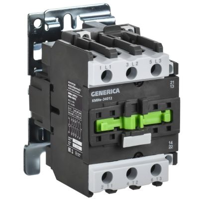 Контактор КМИе-34012 40А 230В/АС3 1НО;1НЗ GENERICA (KKME31-040-230-11)