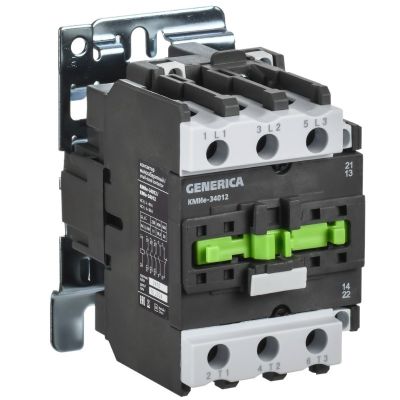 Контактор КМИе-34012 40А 400В/АС3 1НО;1НЗ GENERICA (KKME31-040-400-11)