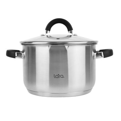 Кастрюля (нерж) 2,1 л (16х10,5 см) LARA серия НИКА LR02-905