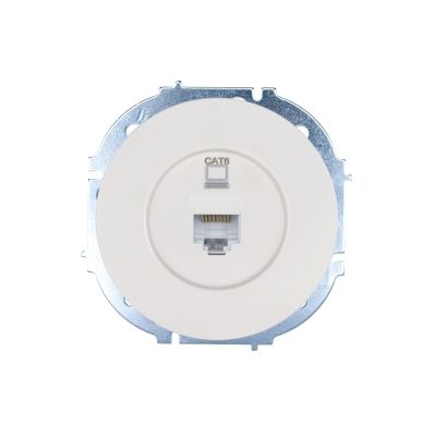 Розетка OSEN 743-0288-140 1-ая компьютерная (без рамки) белая с/у LEZARD