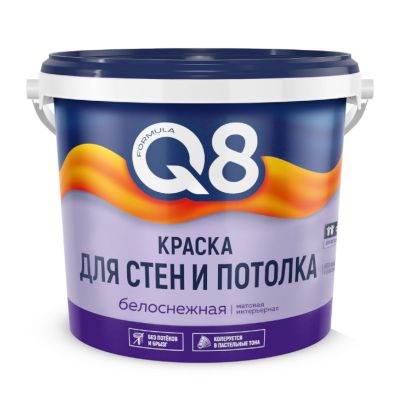 Краска ВД-АК для стен и потолка (13 кг) ФОРМУЛА Q8 Ростовская область