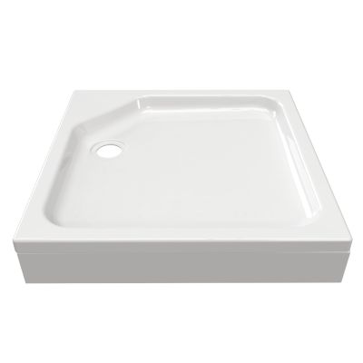 Поддон акриловый квадратный RD-1 низкий, экран, каркас в комплекте (90*90*17) (REDO)