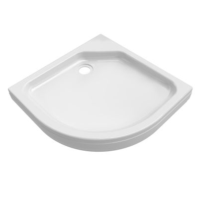 Поддон акриловый полукруглый RD-2 низкий, экран, каркас в комплекте (90*90*17) (REDO)