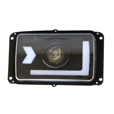 ESPG0534-L ФАРА ЛЕВАЯ КАМАЗ,МАЗ,ГАЗ с ДХО (линза, гладкое стекло, с ручным корректором, указателя поворота с плавным режимом)  24 В.