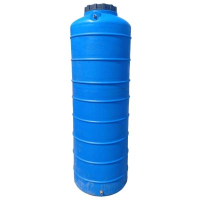 Бак для воды Ecoplast овально-вертикальный ОВБН 750 (узкий), 750 л, синий