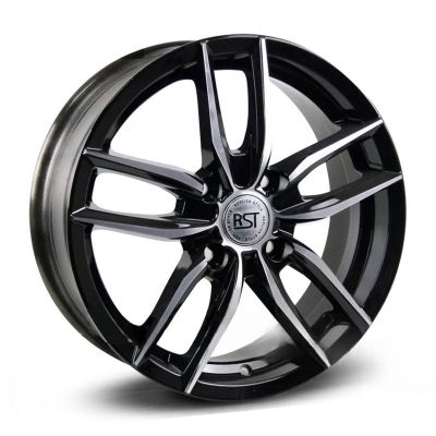 Диск литой RST R076 6,0Jx16H2 4/100 ET48 D54,1 BD (черный с полировкой), без крепежа