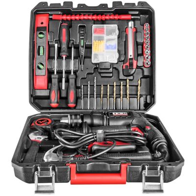 Дрель ударная TD1307AX, 710 Вт, 13 мм, TEH, +набор оснастки